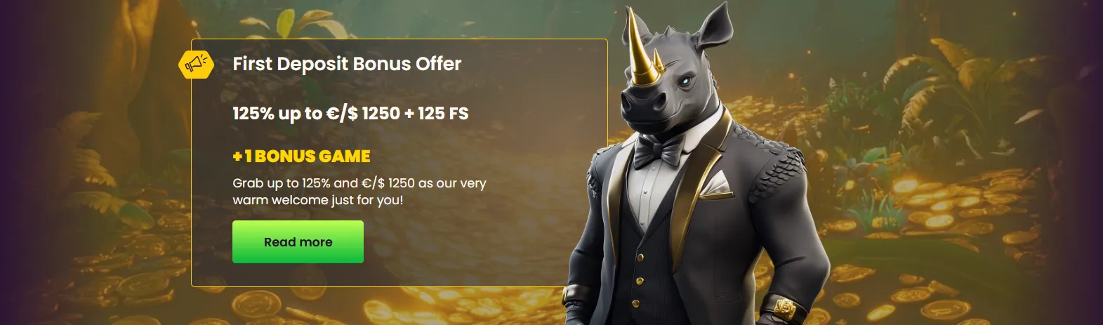 Bizzo Casino promotional screen highlighting free spins
